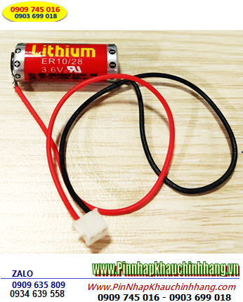 Maxell ER10/28, Pin nuôi nguồn Maxell ER10280 lithium 3.6v 2/3AAA 500mAh (Xuất xứ NHẬT)